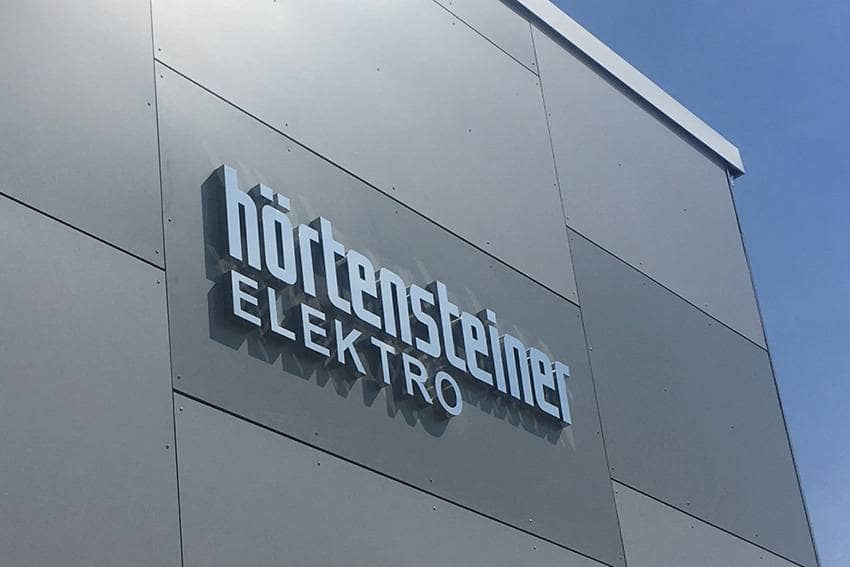 enseigne commerciale sans éclairage inox miroir