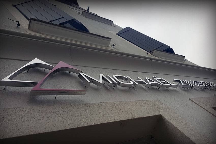 enseigne commerciale sans éclairage inox 316 miroir - Immobilier de Prestige
