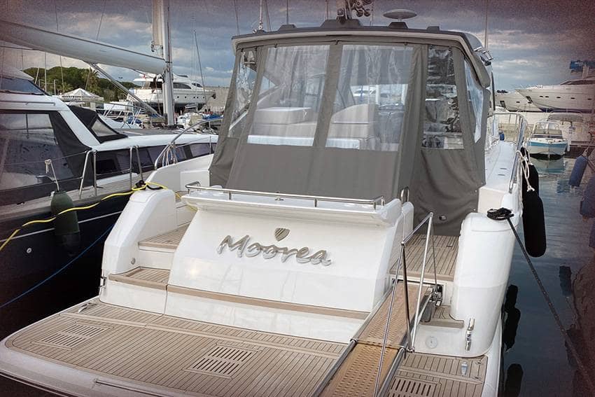enseigne inox miroir pour bateau