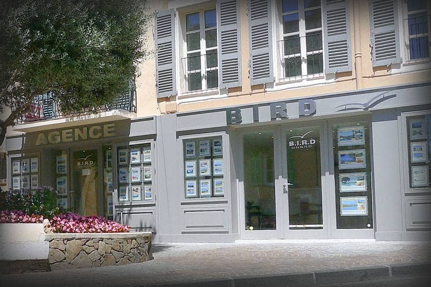 enseigne agence immo lettres inox brossé - inox 316