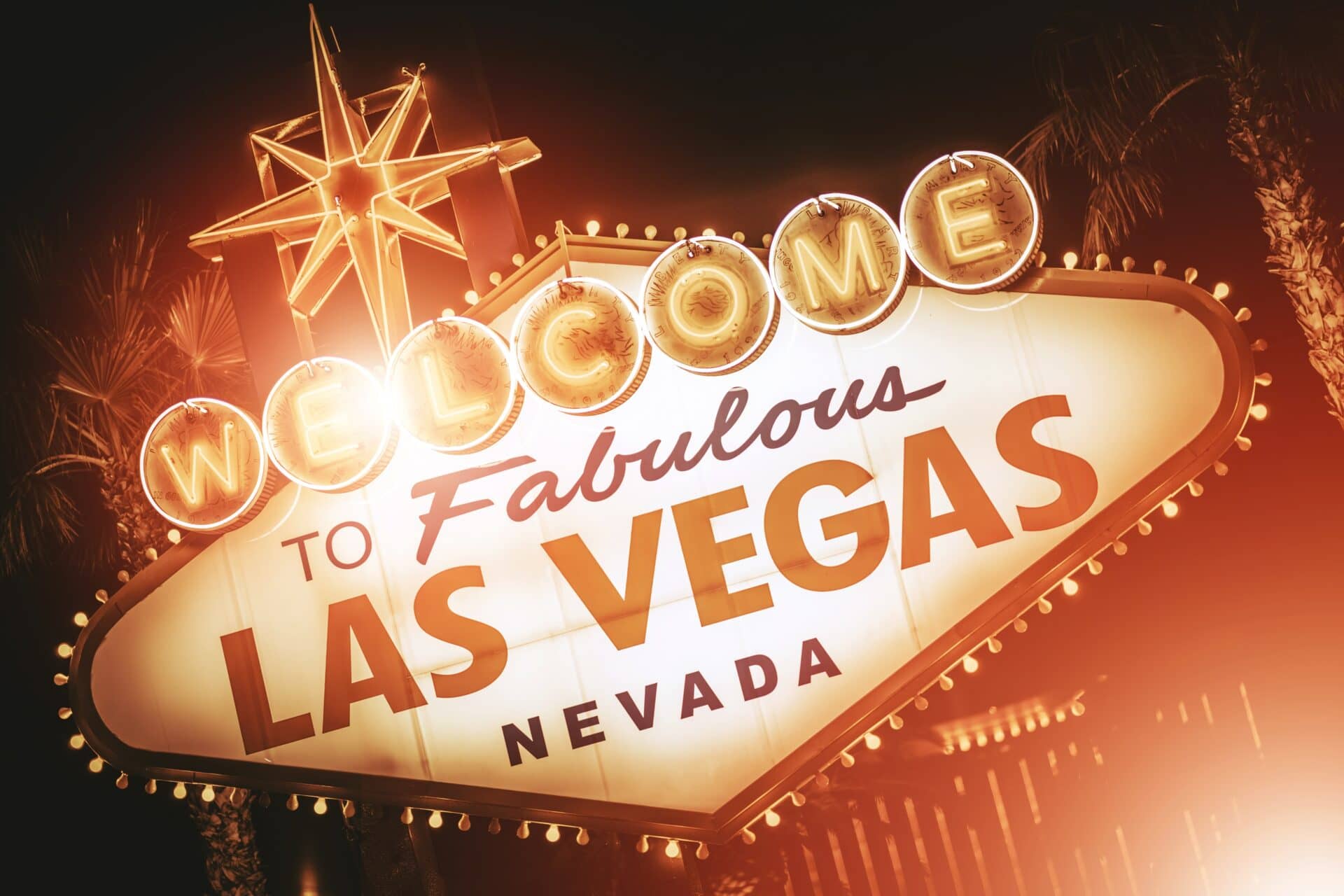 Enseigne lumineuse en plexiglas « Welcome to Fabulous Las Vegas »