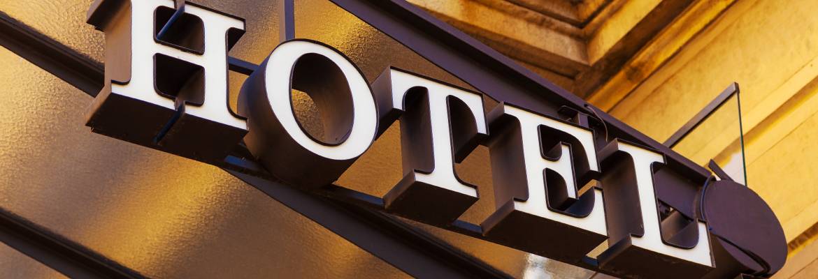 Enseigne d’hôtel en lettres boîtier lumineuses