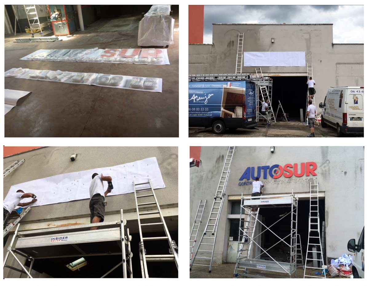 installation enseigne autosur