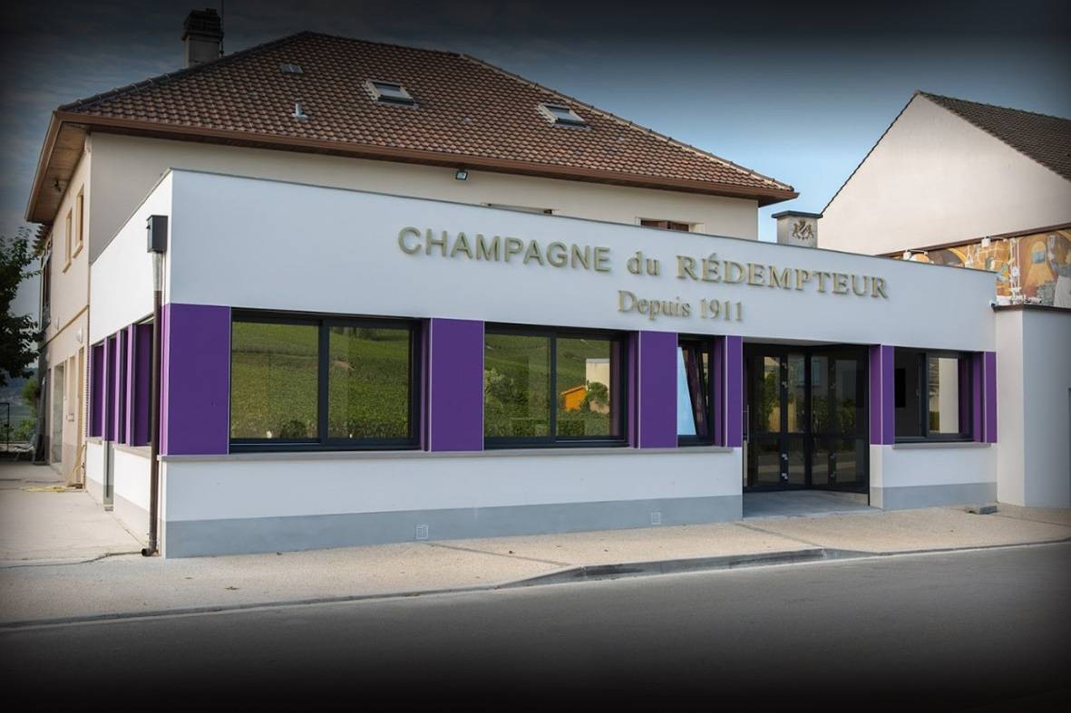 Enseigne commerciale du champagne du Rédempteur