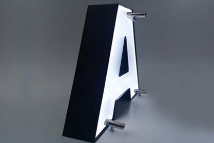 fixation et installation des lettres boitier