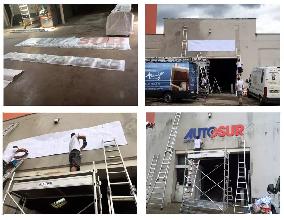 installation enseigne autosur